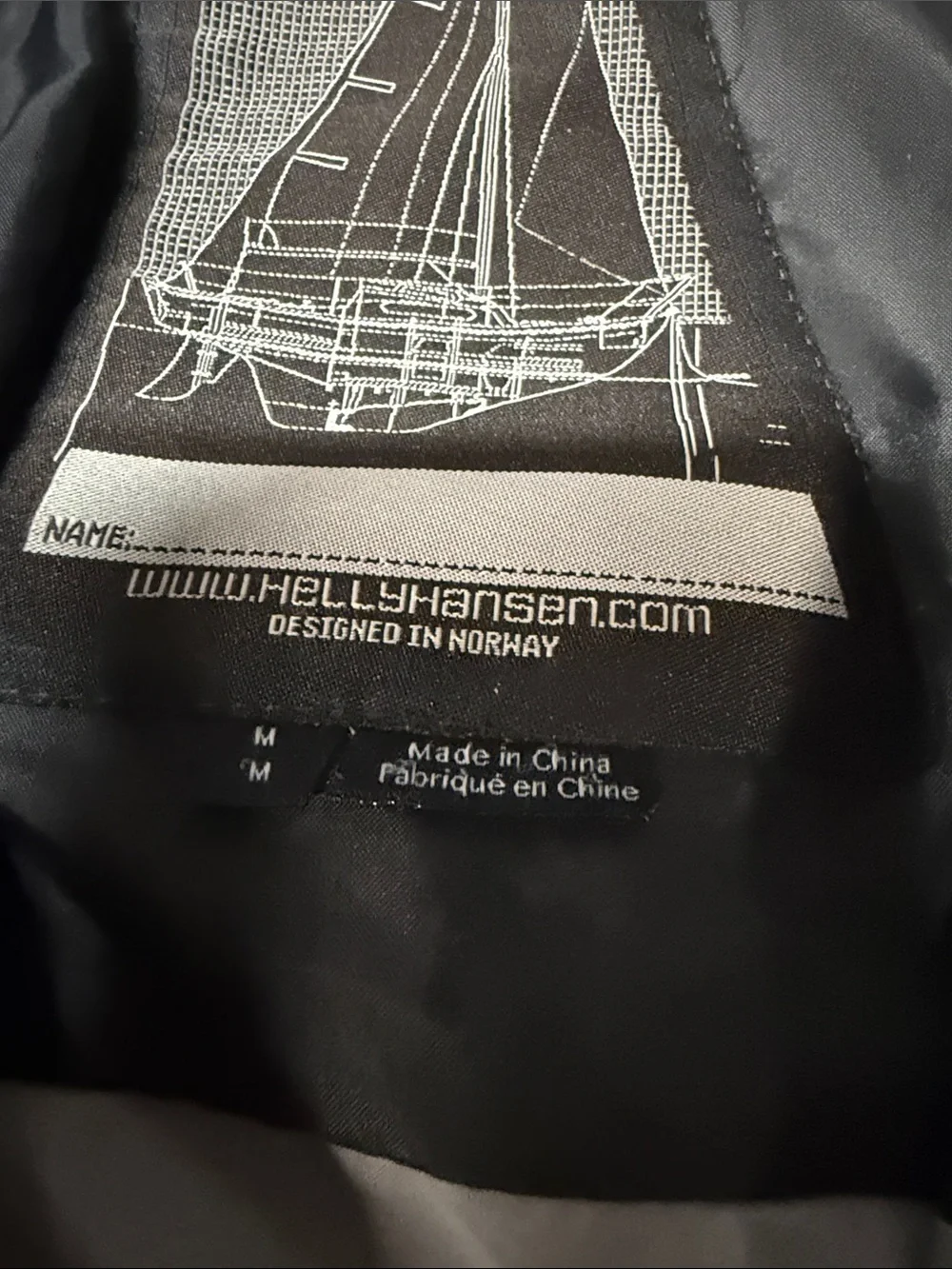 Helly Hansen Black Ski Jacket with Pink and White Accents
